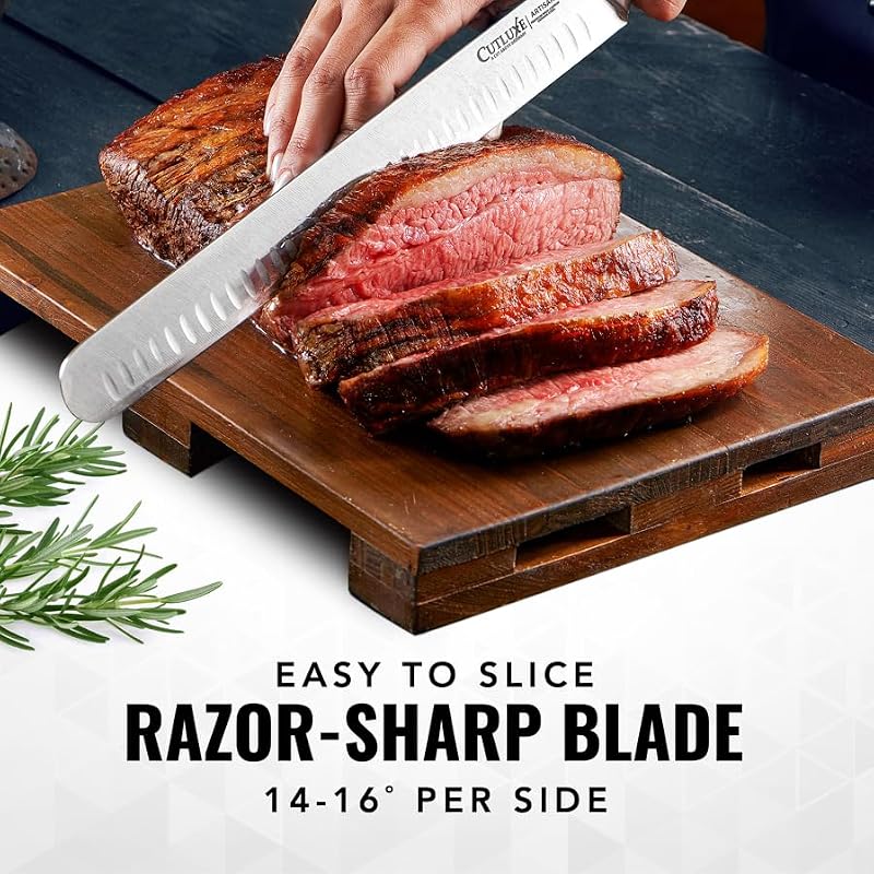Brisket Knife - 12-Inch Carving & Slicing Knife for Meat & BBQ - Cutluxe