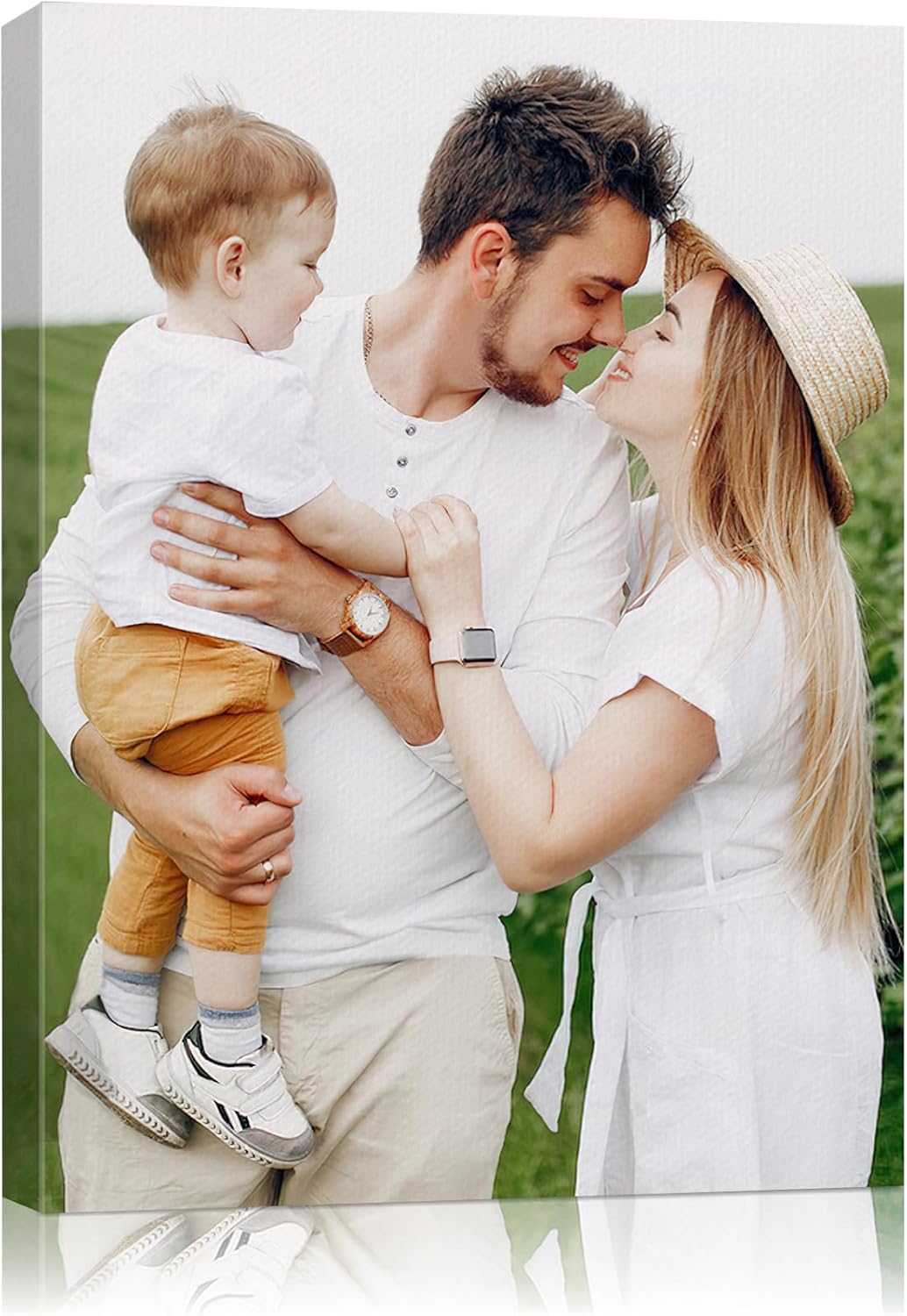 Skiennix Personalized Canvas Wall Art - Custom Framed 11x14 Prints for Home Decor | Unique Photo Gifts for Family & Friends