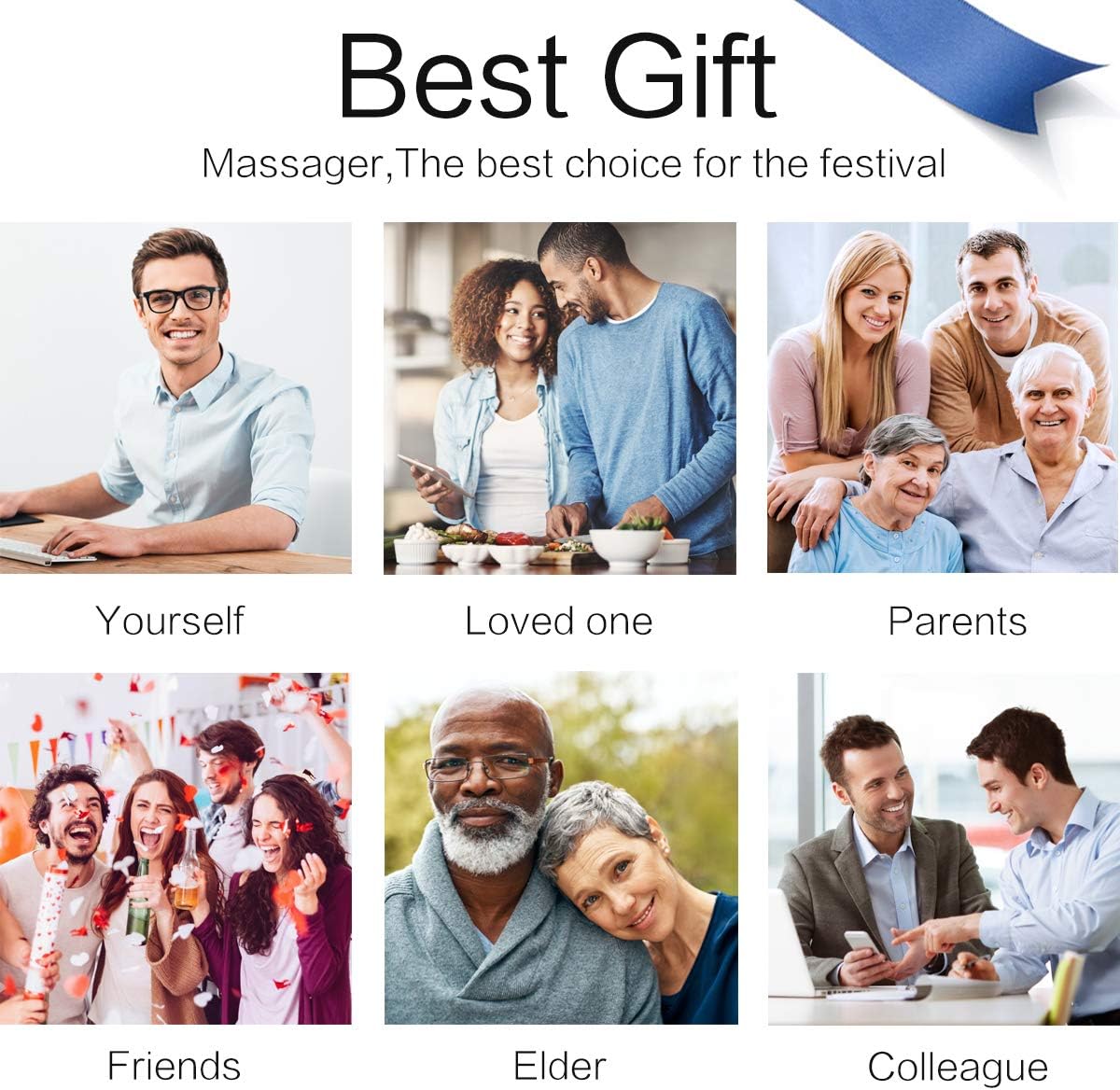 Mo Cuishle Shiatsu Neck & Back Massager with Heat - Electric 4D Deep Tissue Relief for Mom & Dad