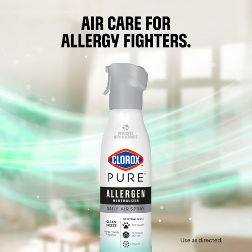 Clorox PURE Allergen Neutralizer Spray - Clean Breeze Scent, 8 Ounces for Daily Freshness