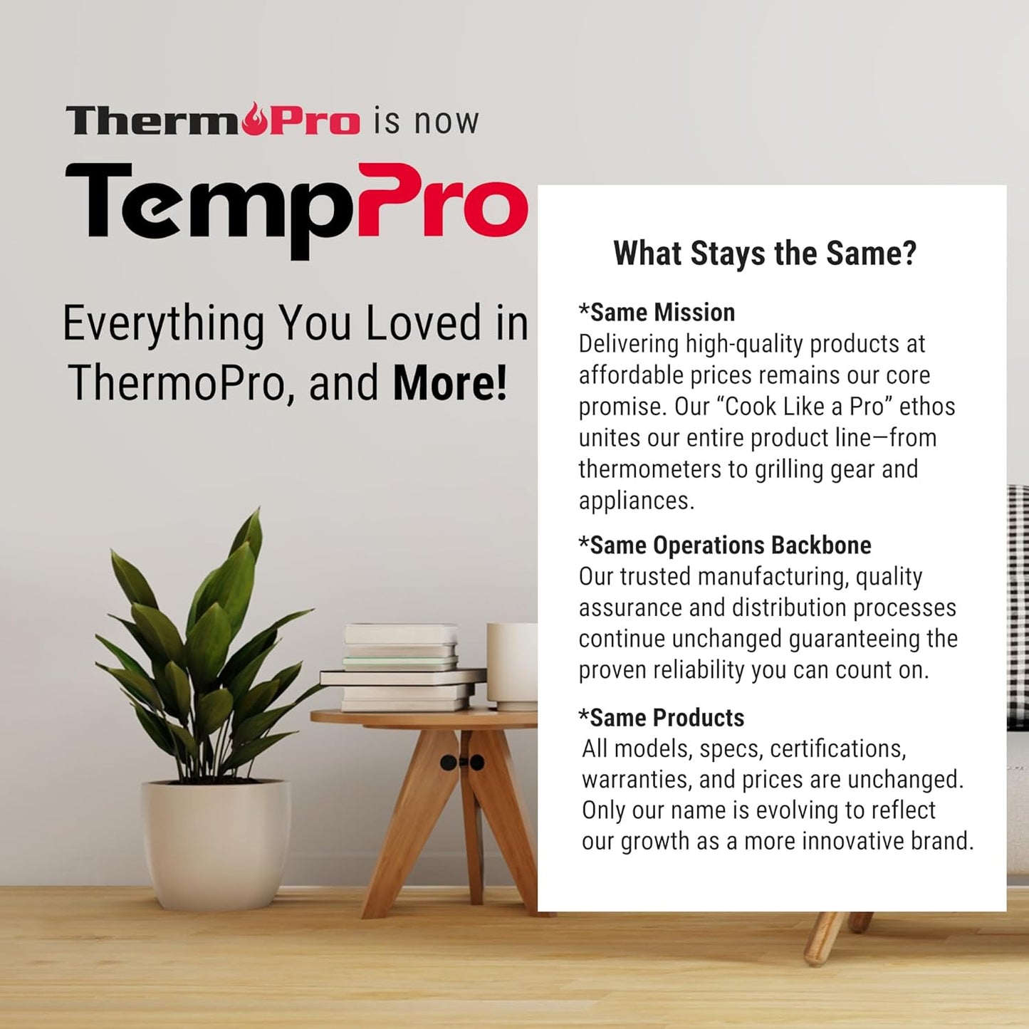 TempPro TP49 Digital Hygrometer - Indoor Thermometer & Humidity Monitor | Compact Design for Home Use