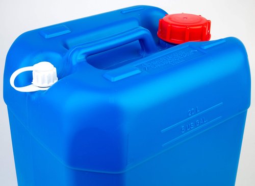 Hudson Exchange 5 Gallon (20 Liter) Handled Container with Cap, HDPE, Blue