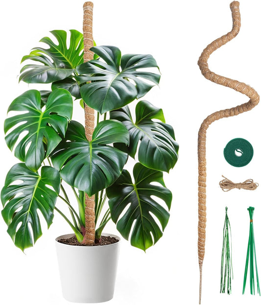 Mcbazel 47'' Bendable Moss Pole - Durable Coir Plant Support Stake for Monstera & Climbing Plants