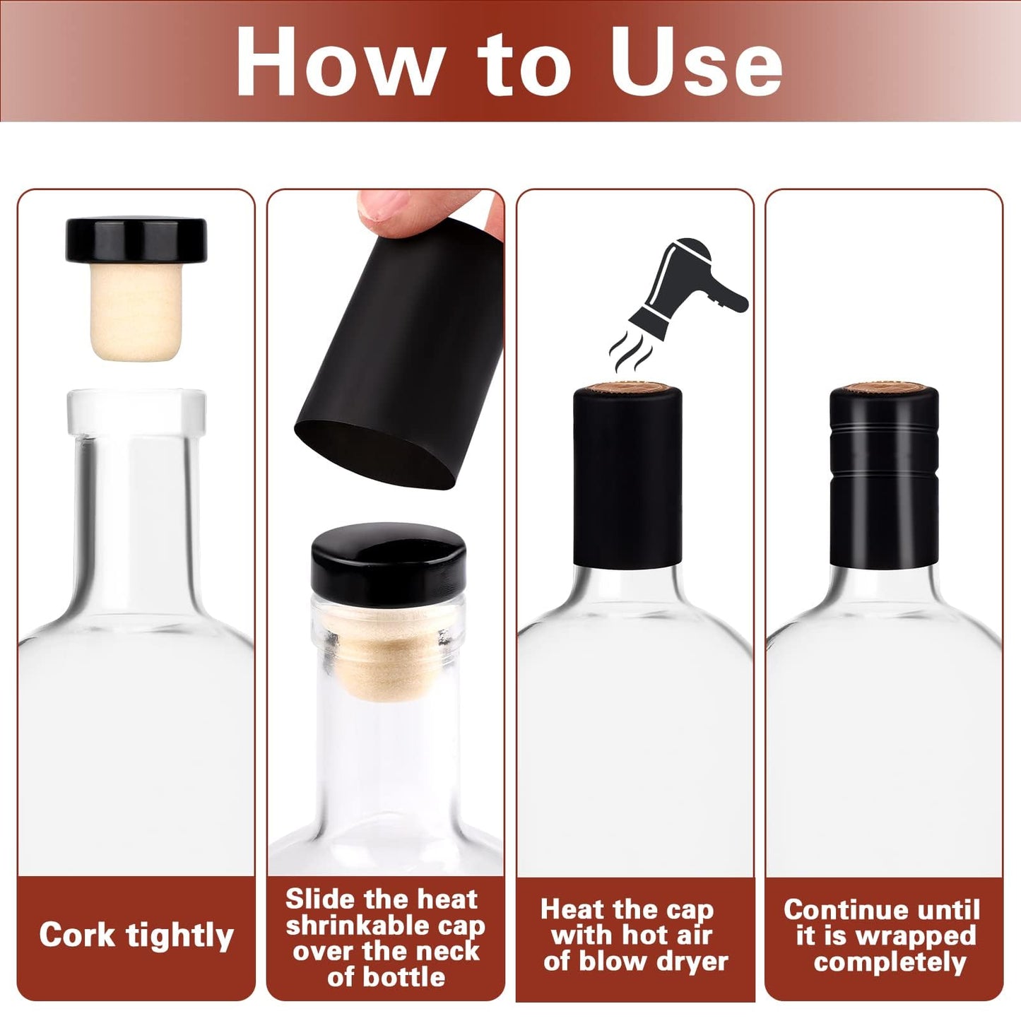 Liengoron Wine Bottle 24PCS 100 ML Glass Bottles with Lids 3 oz Clear Glass Bottles with Cork Empty Wine Bottle with Stopper for Beverages Drinks Beer Water Soda