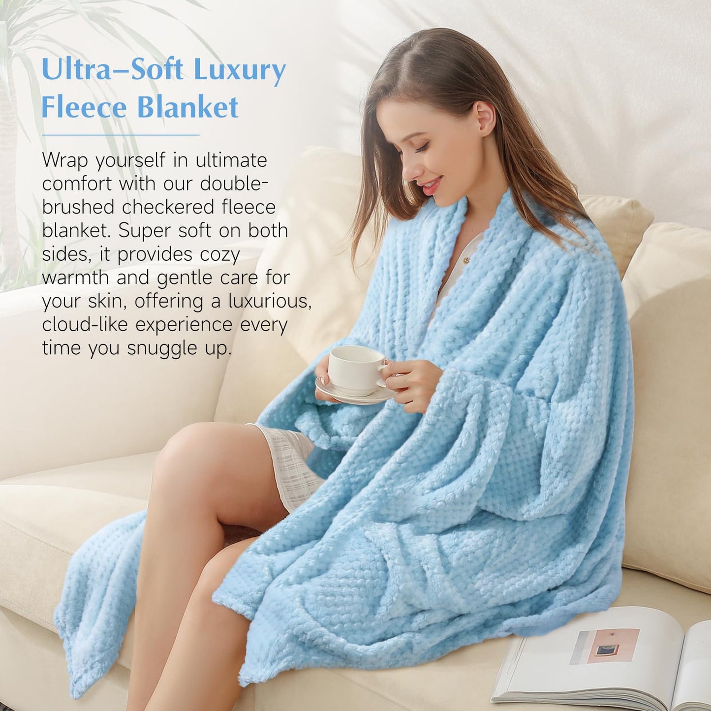 Suhctuptx Birthday Gifts for Women, Unique Self Care Gifts Get Well Soon Basket, Christmas Relaxing Spa Gift Care Package w/Flannel Blanket 40 oz Tumbler, for Mom Her Sister Friend