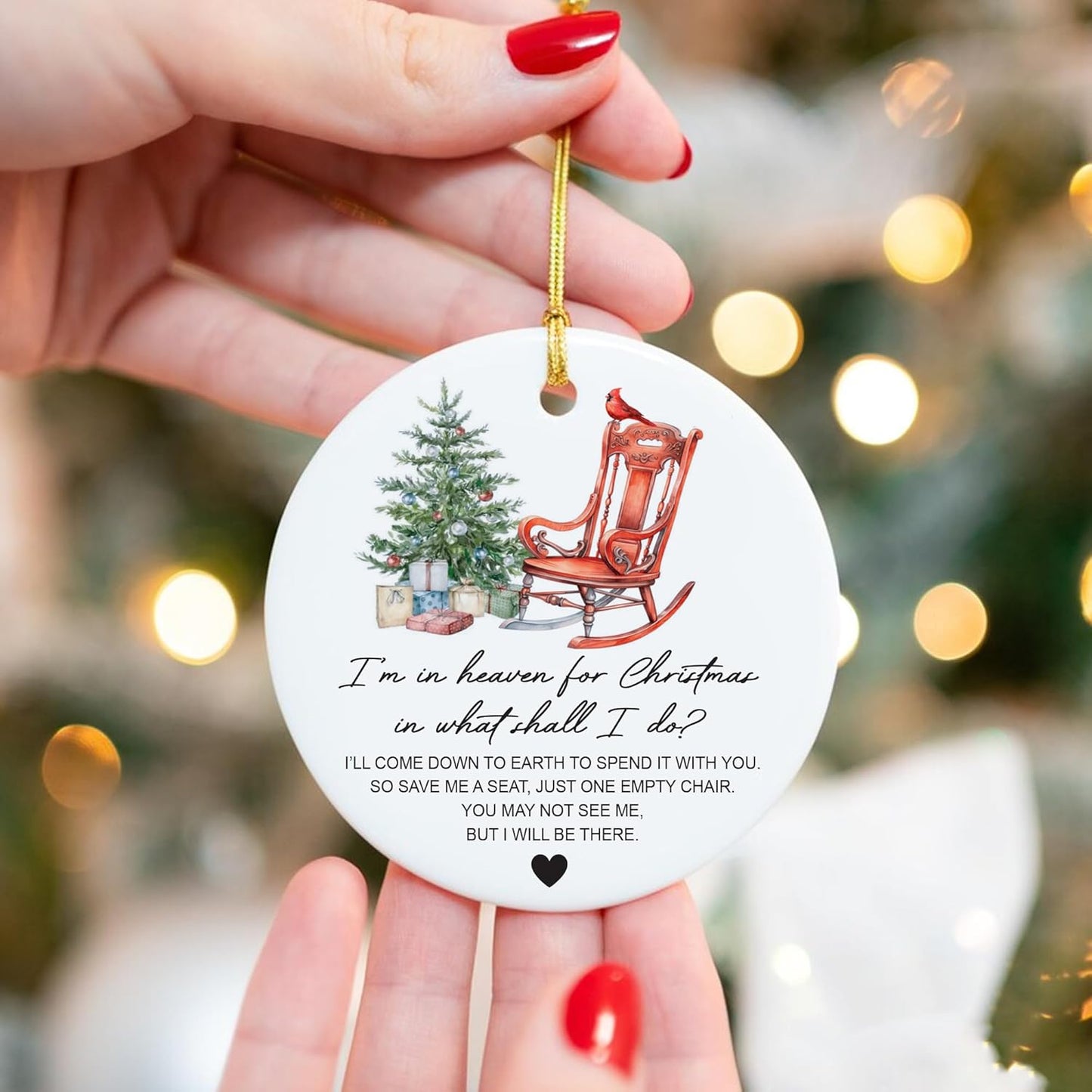 Regine Switzerland Memorial Ornaments - Heartfelt Gifts for Loss of Loved Ones | Christmas Remembrance