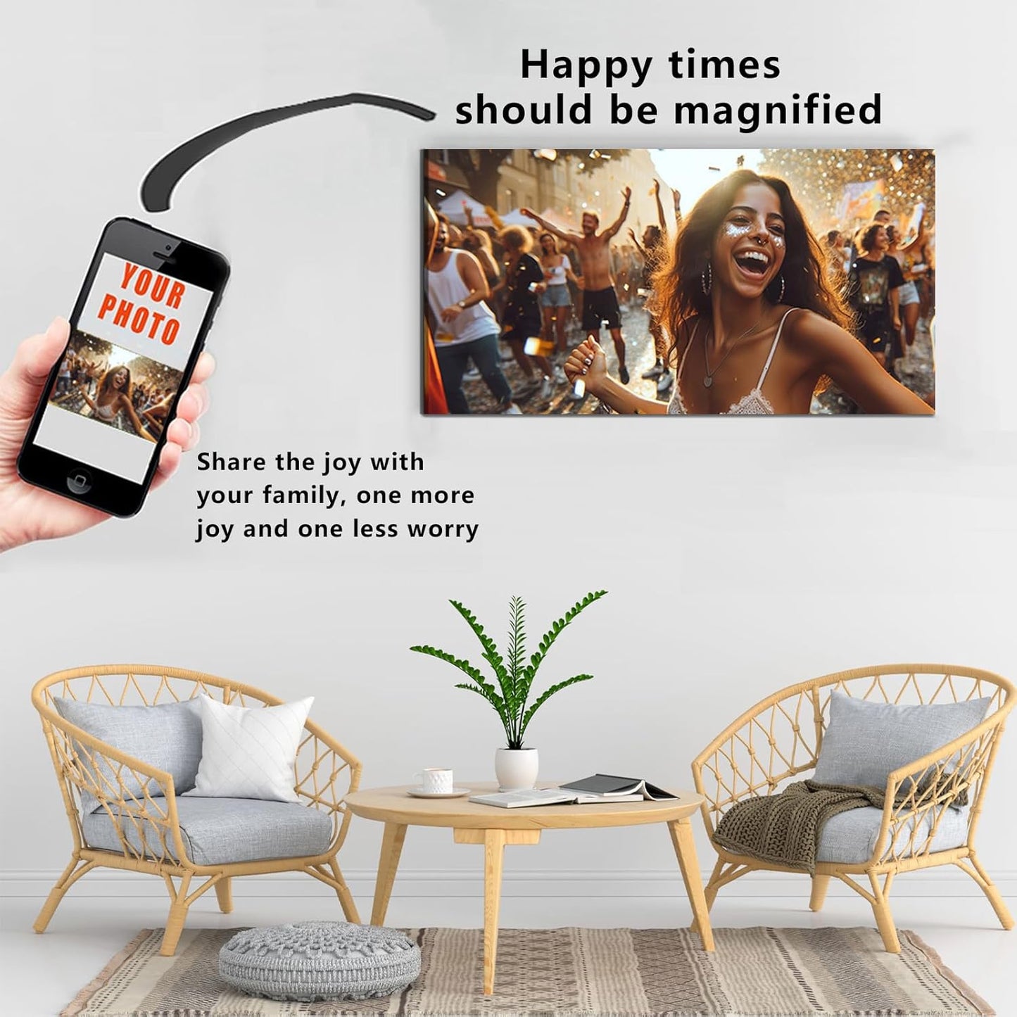Personalized Canvas Prints by [Brand Name] - Transform Your Photos into Stunning Wall Art | Ideal Home Decor Gift (32”L x 16”W)