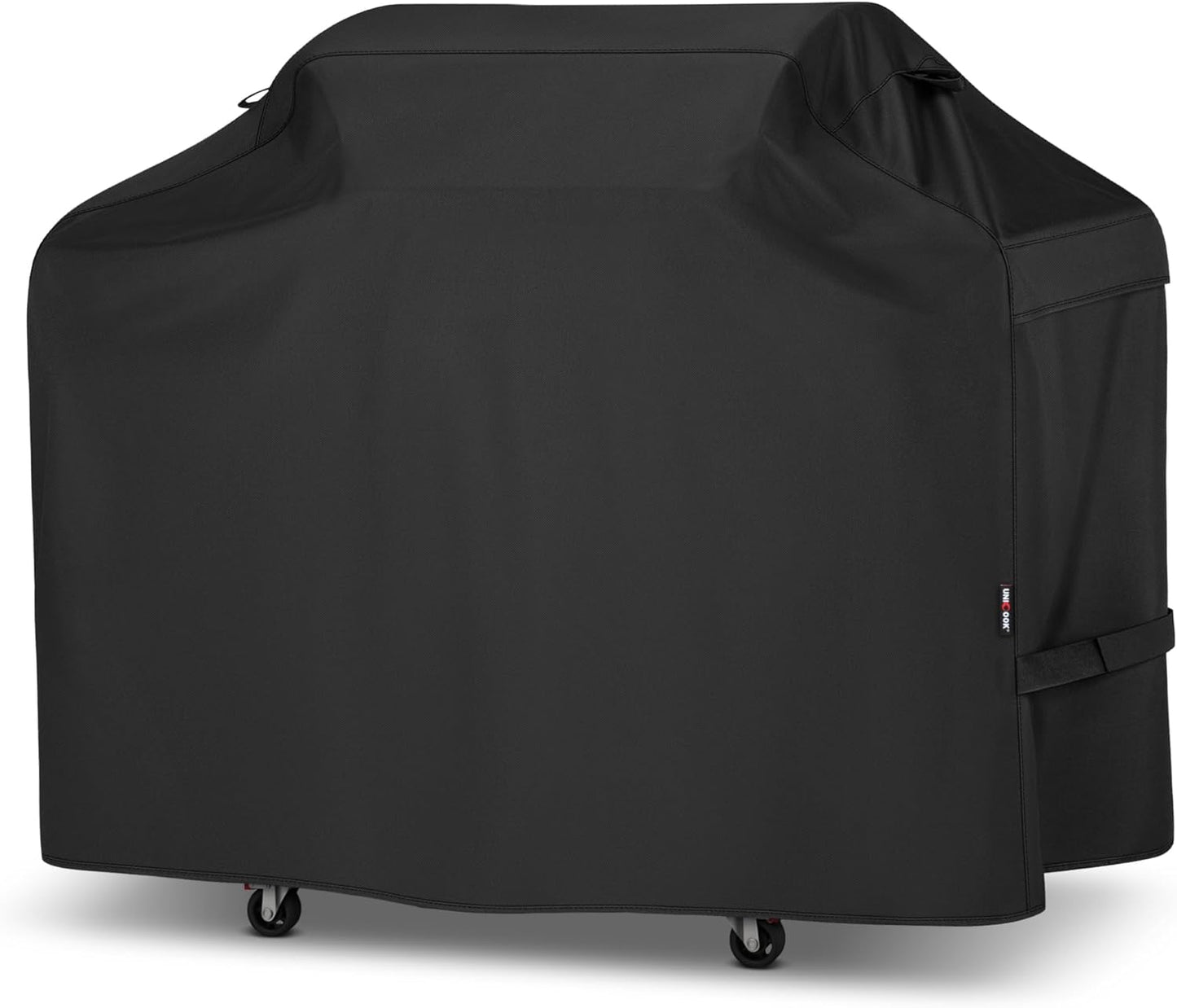 Unicook Grill Cover - 70 Inch Heavy Duty Waterproof BBQ Cover with Side Handles & Air Vents | Black