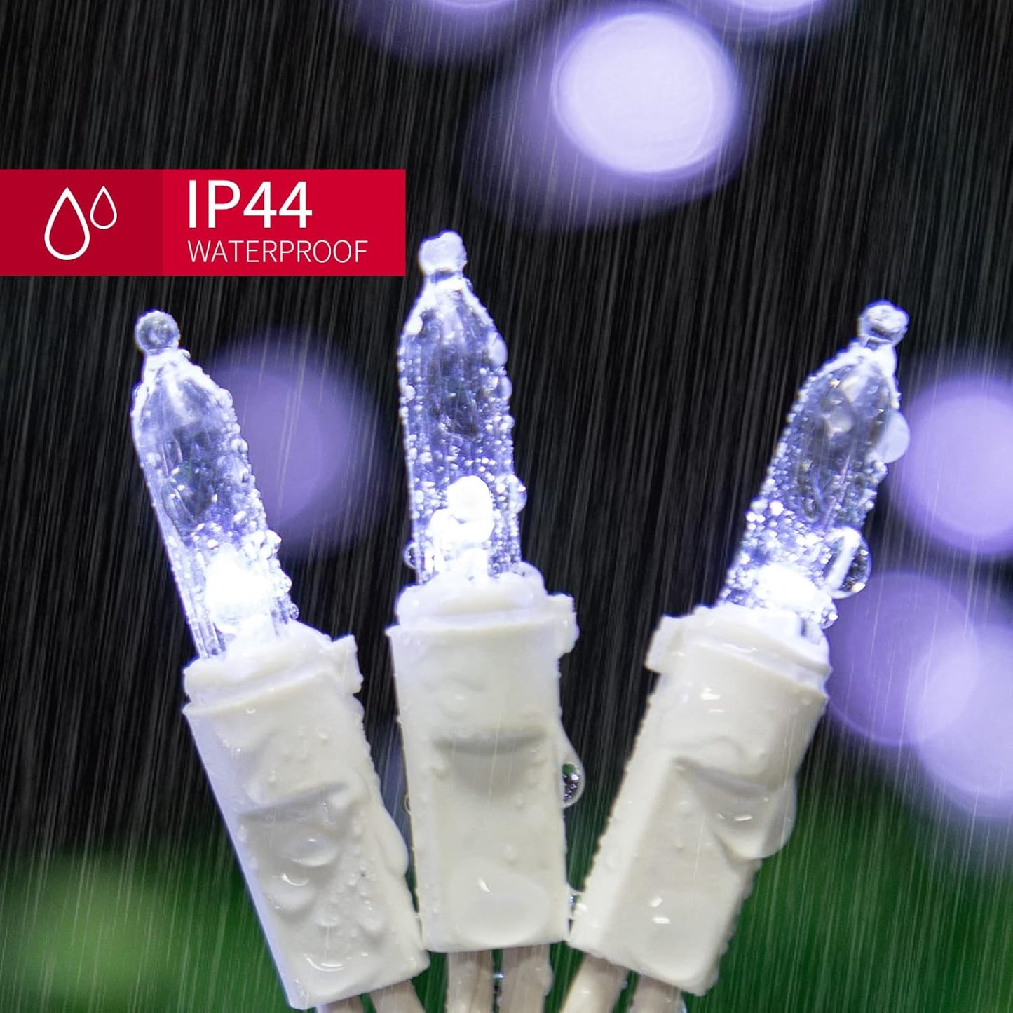 LAMPHOME Mini LED String Lights - 21.6FT White Christmas Lights for Indoor/Outdoor Decor