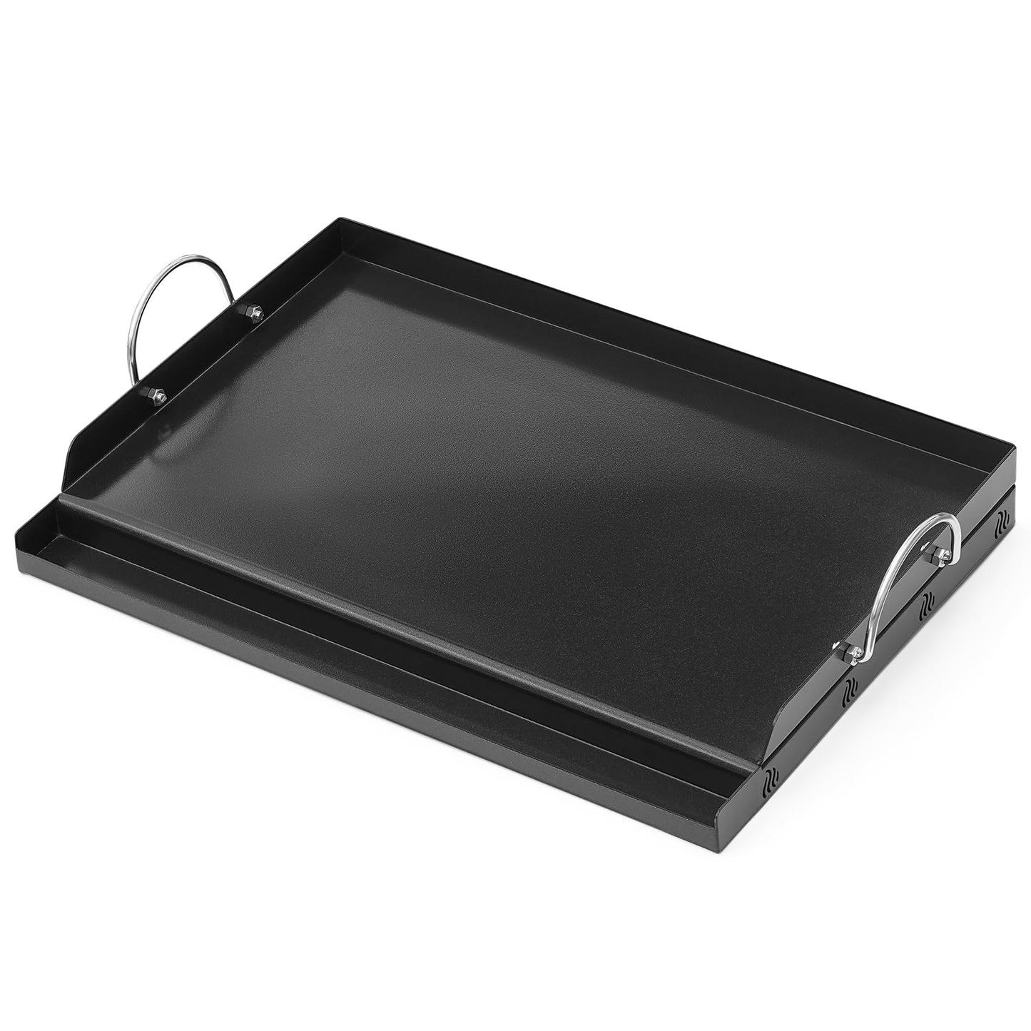 Onlyfire Universal BBQ Griddle with Handles for Most Grills, Ceramic Coated Non-stick Flat Top Griddle for Outdoor Cooking, 18"L x 12.6"W x 2.8"H "