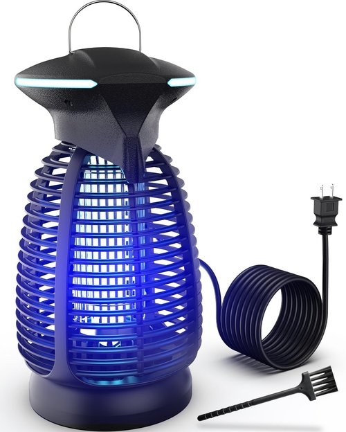 Bug Zapper Outdoor | Powerful 4200V Waterproof Insect Killer Trap Lamp for Patio & Backyard