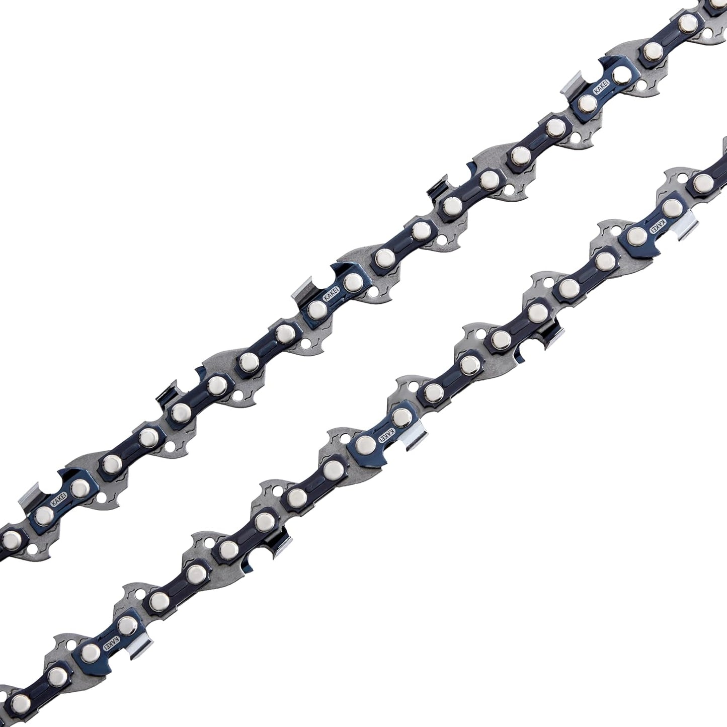 KAKEI 18-Inch Chainsaw Chain - 3/8" LP Pitch, .050" Gauge, 62 Drive Links - Fits Poulan, Kobalt, Echo & More | Semi Chisel (3 Chains)