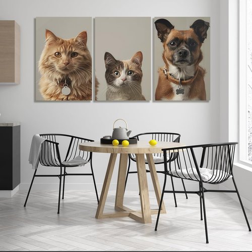 Canvas Prints - Custom Triptych Poster Set (Unframed 24x36) | Turn Your Photos Into Stunning Wall Art