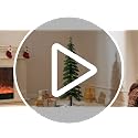 6ft Pre-Lit Artificial Alpine Christmas Tree with Clear Lights