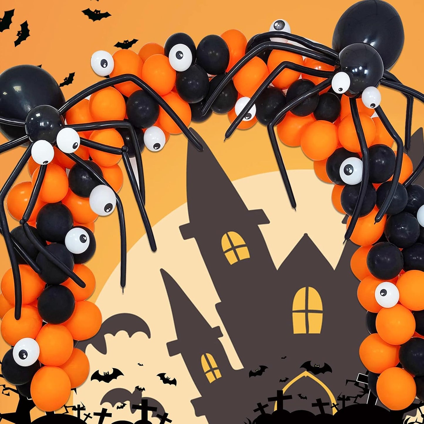 Skiennix 260 Long Balloons - 100 Pack Black Twisting Latex for Animal Models | Perfect for Parties & Events