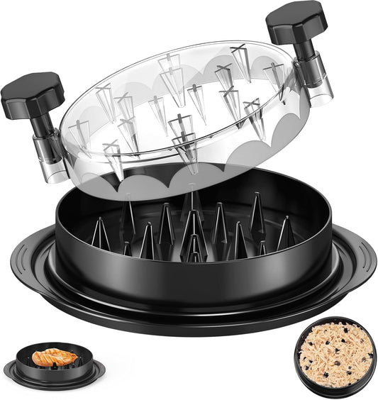 SoulLife Chicken Shredder Tool - 8-Inch Ergonomic Design for Easy Meat Shredding | Black