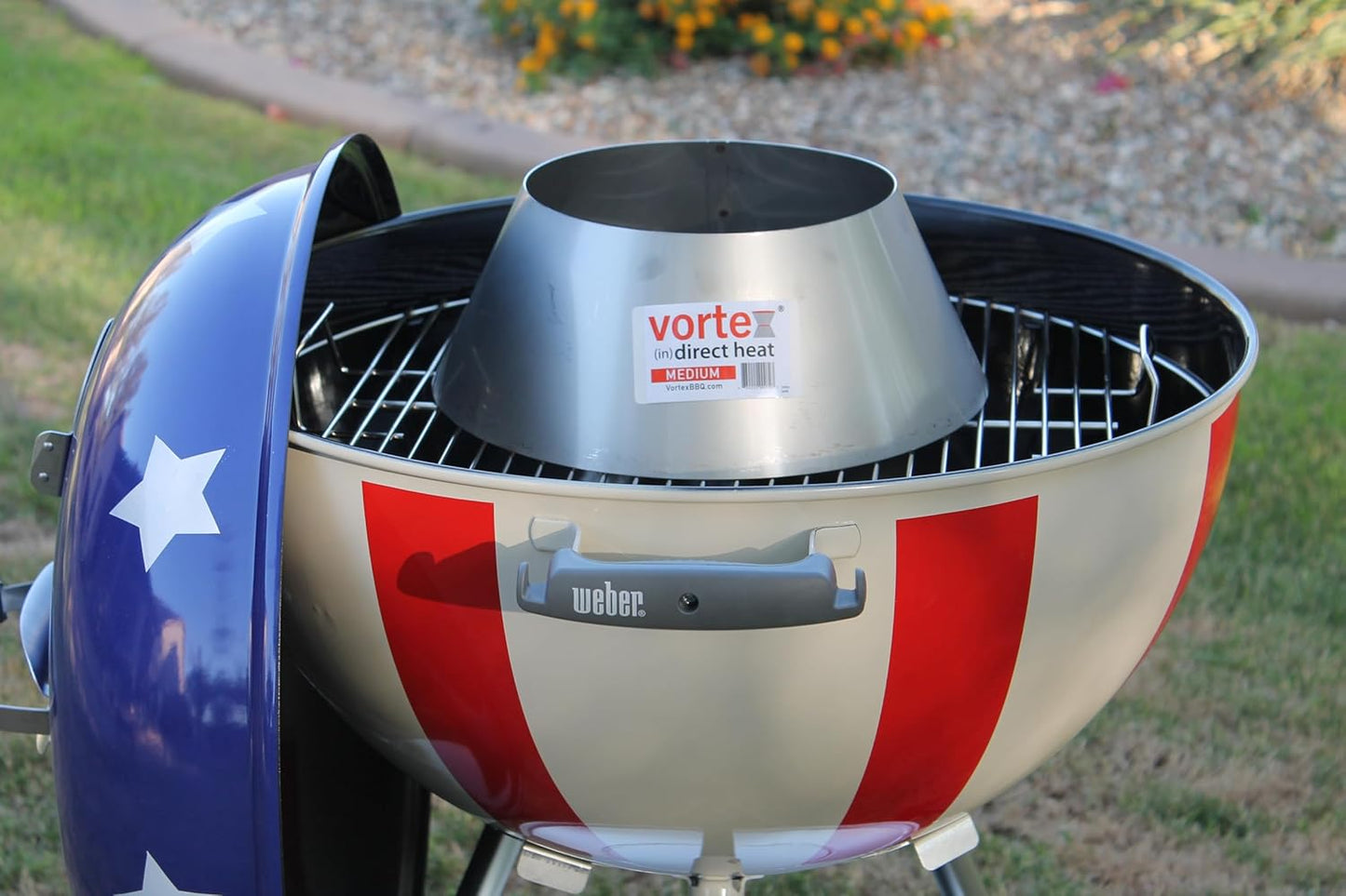 VORTEX Direct Heat Charcoal Grill Accessory - Medium Size for Weber Kettle & Big Green Egg