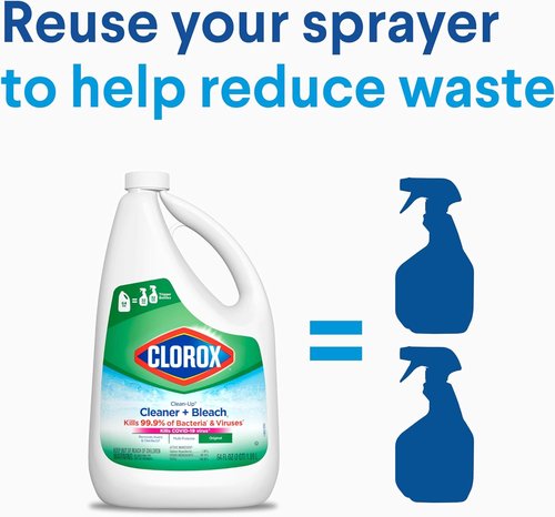 Clorox Disinfecting Wipes Value Pack - 75 Count + All Purpose Cleaner Spray Refill - 64oz Bottle