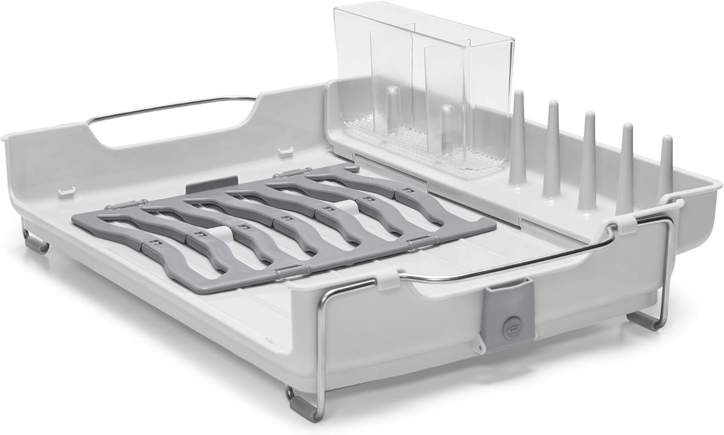 OXO Good Grips Foldaway Dish Rack - Space-Saving Design for Efficient Drying | Compact & Durable