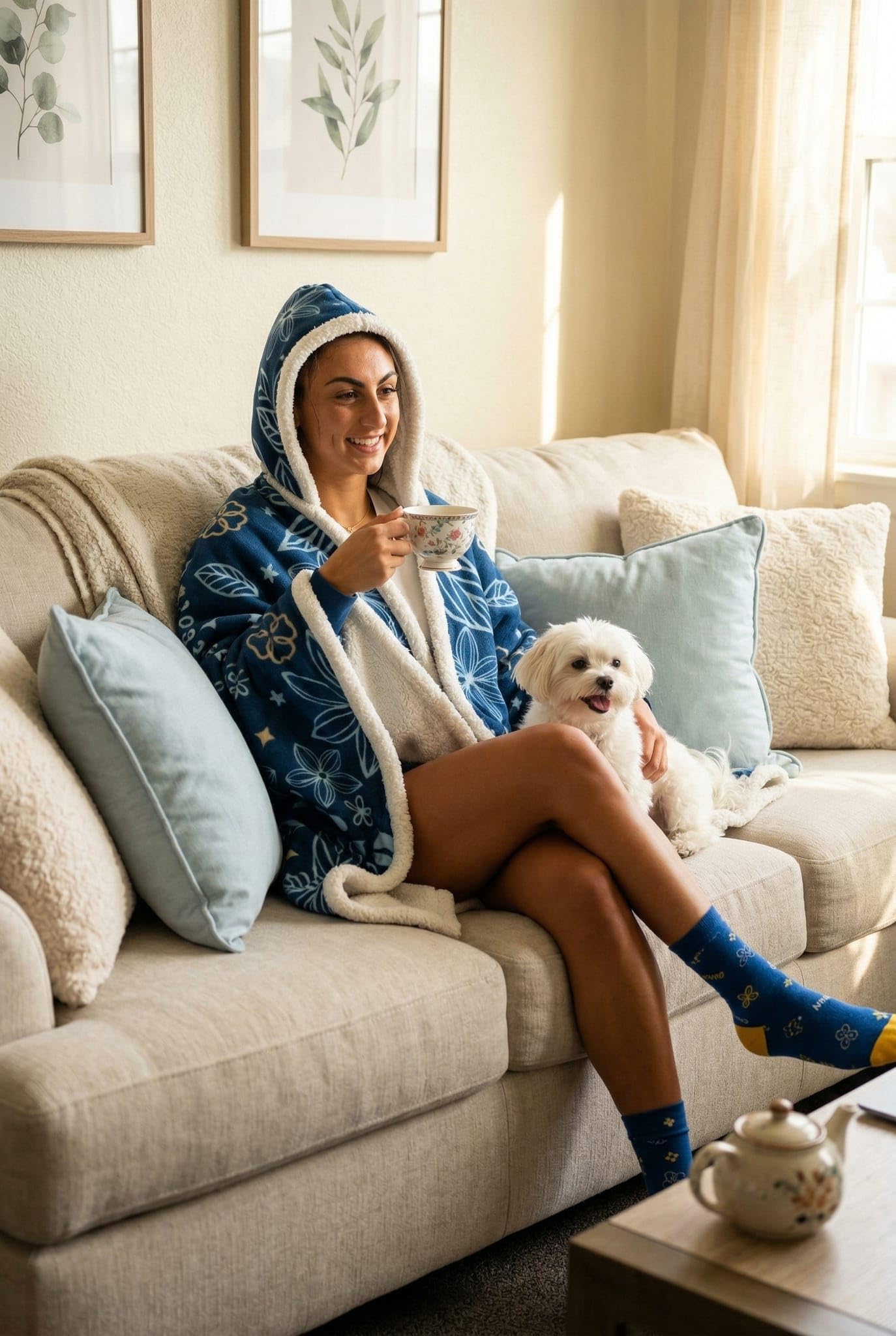SHEROCIOUS Blanket Hoodie | Inspirational Gifts for Women | Get Well Soon Gift | new mom gifts | wife birthday gift ideas | Sister Gifts | Wife Blankets | gifts for new mothers | Mothers Day Gift
