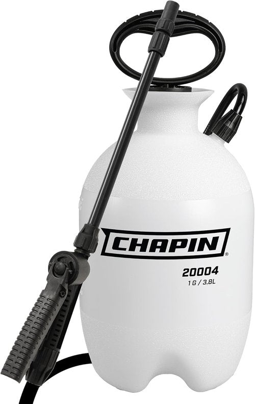Chapin 20004 Pump Sprayer - 1-Gallon Translucent Tank with Adjustable Nozzle & Long Reach Hose for Fertilizers, Pesticides, Weeds & Pests