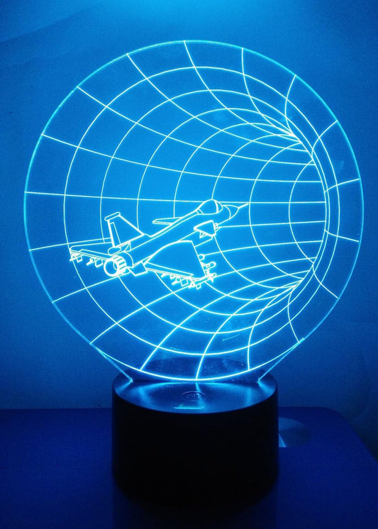 3D Illusion Night Light - Loveboat LED Lamp with 7 Color Changing Acrylic Base & USB Charger - Perfect Home Decor & Gift