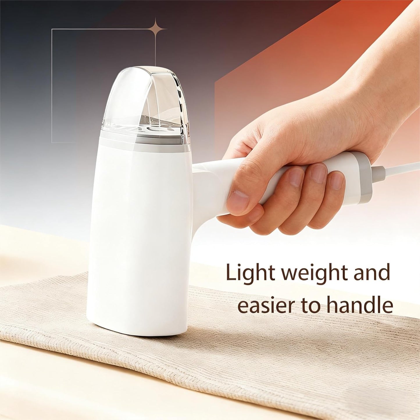 Skiennix Handheld Garment Steamer - Portable Travel Iron for Quick Wrinkle Removal | 1300W, Lightweight & Foldable