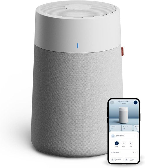 Blueair Blue Pure 511i Max Smart Air Purifier - HEPASilent Technology for Pets & Allergies | Quiet WiFi Design for Rooms up to 926 Sq Ft