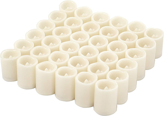 12 PCS LED Flameless Votive Candles - Long-Lasting Battery Operated with 120+ Hours Life