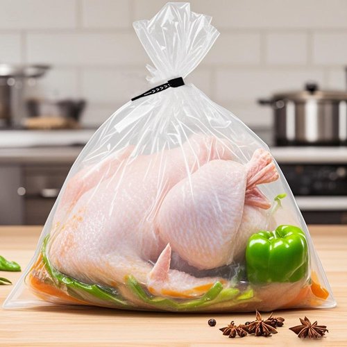EDYCARX Nylon Turkey Bags 19" x 23.5", 100 Pack, 5 Gallon Multi-Purpose Oven Bags for Cooking Baking & Harvesting, Smell Proof, Oven Cooking Safe