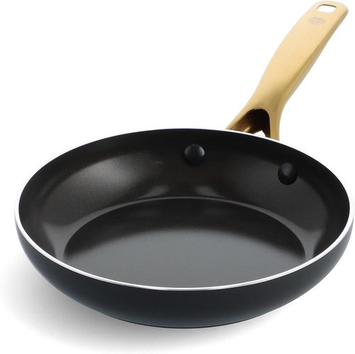 Blue Diamond 8" Nonstick Frying Pan - Diamond Infused Ceramic, Dishwasher Safe, Induction Compatible, Black