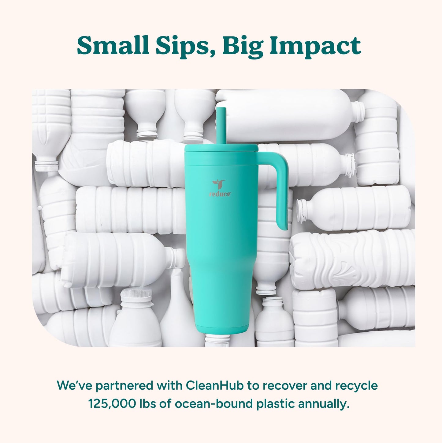 REDUCE Chiller Vacuum Insulated 40 oz Tumbler with Spill-Proof Silicone Straw - Sustainable Tritan Lid with Water Intake Markers - Soft Sit Base Travel Mug - Dishwasher Safe - Purple Punch