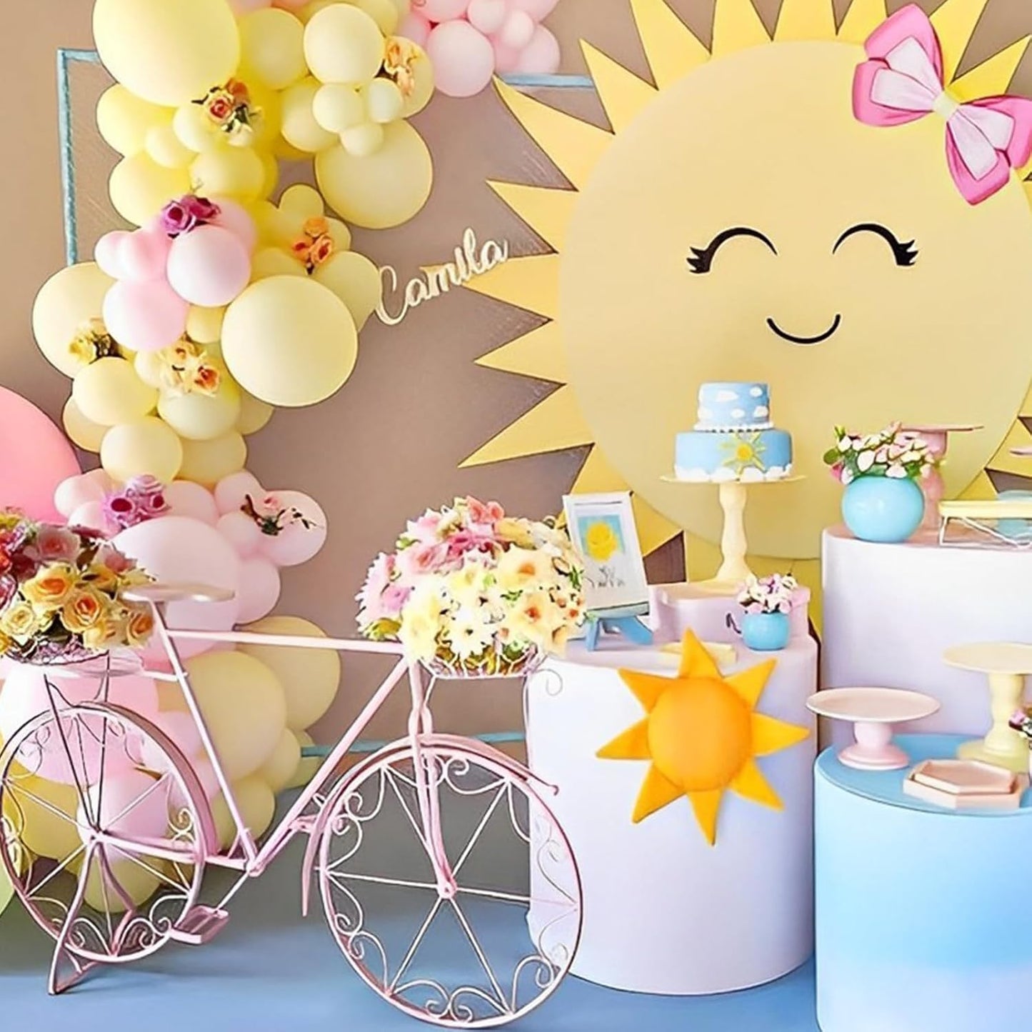 Voircoloria 110pcs Pastel Yellow Balloons - 12 Inch Light Yellow Latex for Graduation, Weddings & Parties