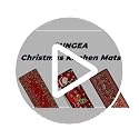 Sungea Christmas Kitchen Anti-Fatigue Mat Set of 2, Santa & Buffalo Plaid Farmhouse Rugs, Non-Slip 17.3x29