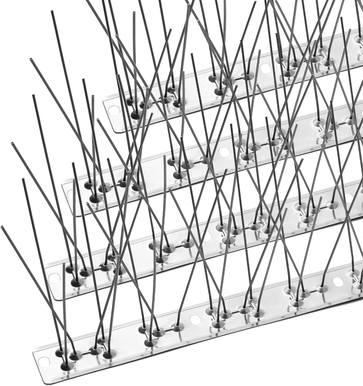 OFFO Bird Spikes - Durable Stainless Steel Pigeon Spikes Kit | Protects 3.4 Feet from Birds
