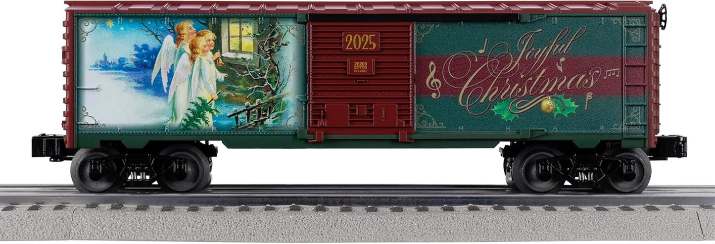 Lionel O Gauge Model Train Boxcar - 2025 Christmas Music Edition | Festive Holiday Decor