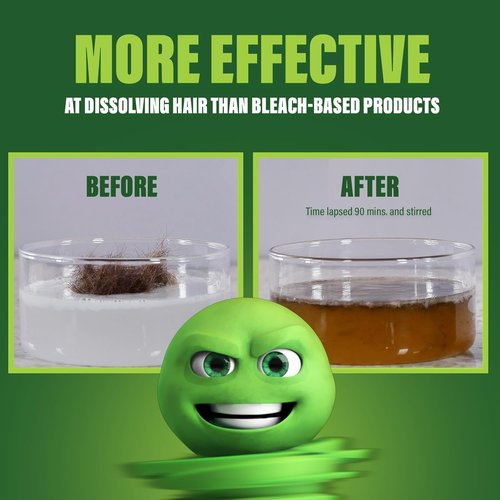 Green Gobbler Drain Clog Dissolver - Powerful Liquid Opener & Toilet Clog Remover | Safe for Pipes | 2 Pack