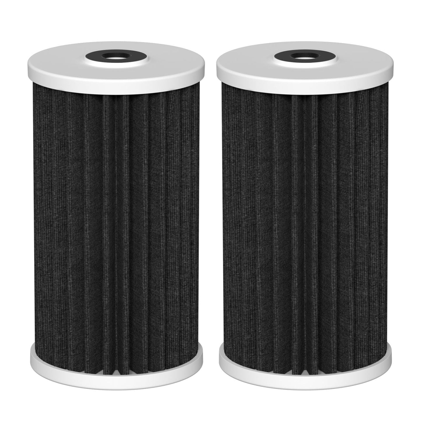 4.5"x10" 5 Micron Carbon Sediment Water Filter Replacement Cartridge Compatible with AO Smith, Whirlpool, Omni, Culligan Whole House Filtration Systems - AO-WH-PREL-RCP, 2 Pack