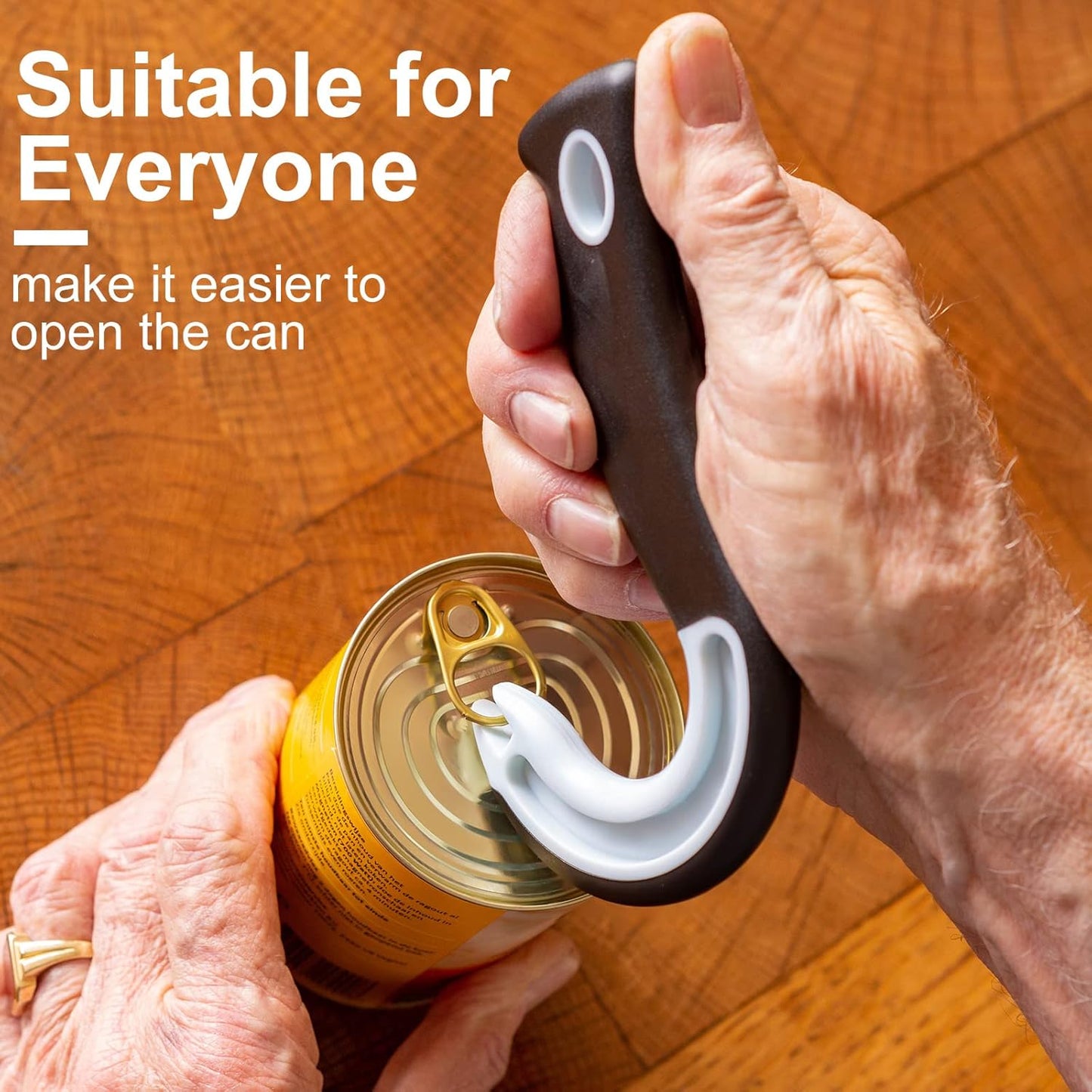 Mudder Easy Open Can Opener - Manual Ring-Pull Tab Tool for Soda & Food Cans | 2-Piece Set