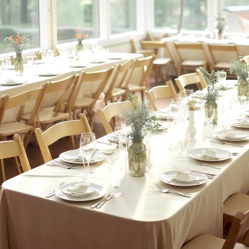 Fitable 8 Pack Rectangle Tablecloths: Stain Resistant Wrinkle Free Circle Table Clothes, Washable Reusable Polyester Table Covers for Wedding Party Birthday Banquet Reception(Ivory, 90x132 Inch)