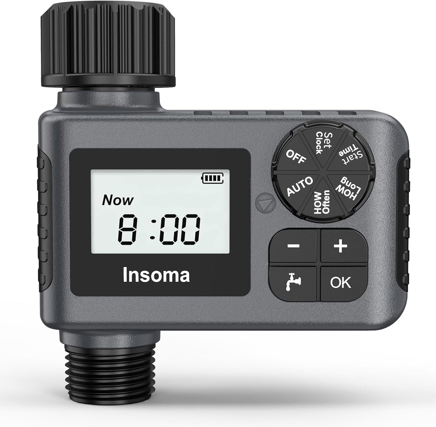 Outdoor Garden Hose Faucet Timer - Programmable Water Sprinkler with Rain Delay | Drip Irrigation System, 1 Outlet