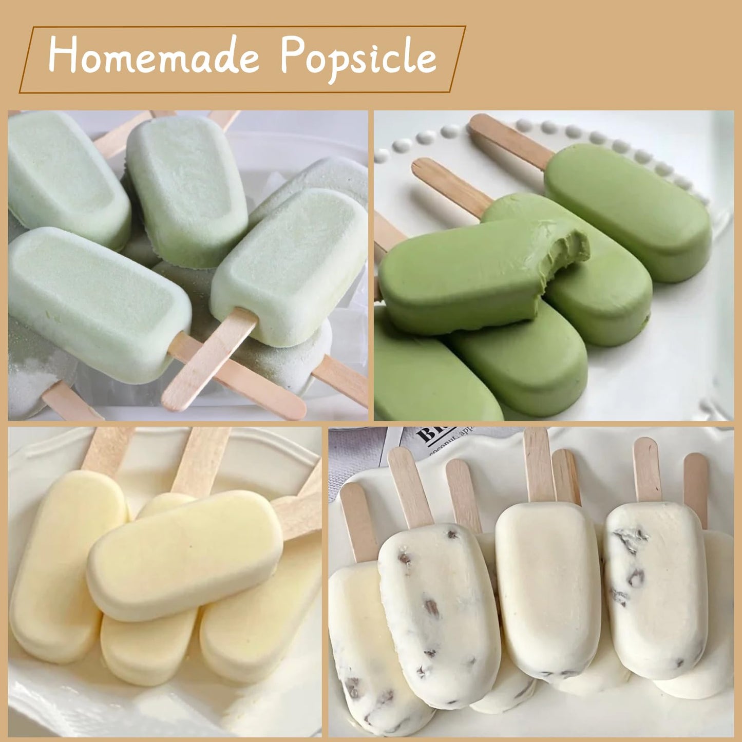 KTOJOY 500 Pcs Jumbo Wooden Craft Sticks Popsicle Stick 6” Long x 3/4”Wide Treat Ice Pop for DIY Crafts，Home Art Projects, Classroom Supplies