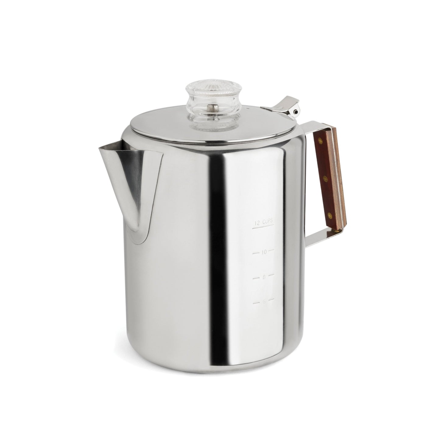 Rapid Brew Stainless Steel Stovetop Percolator Coffee Pot, 12-Cup