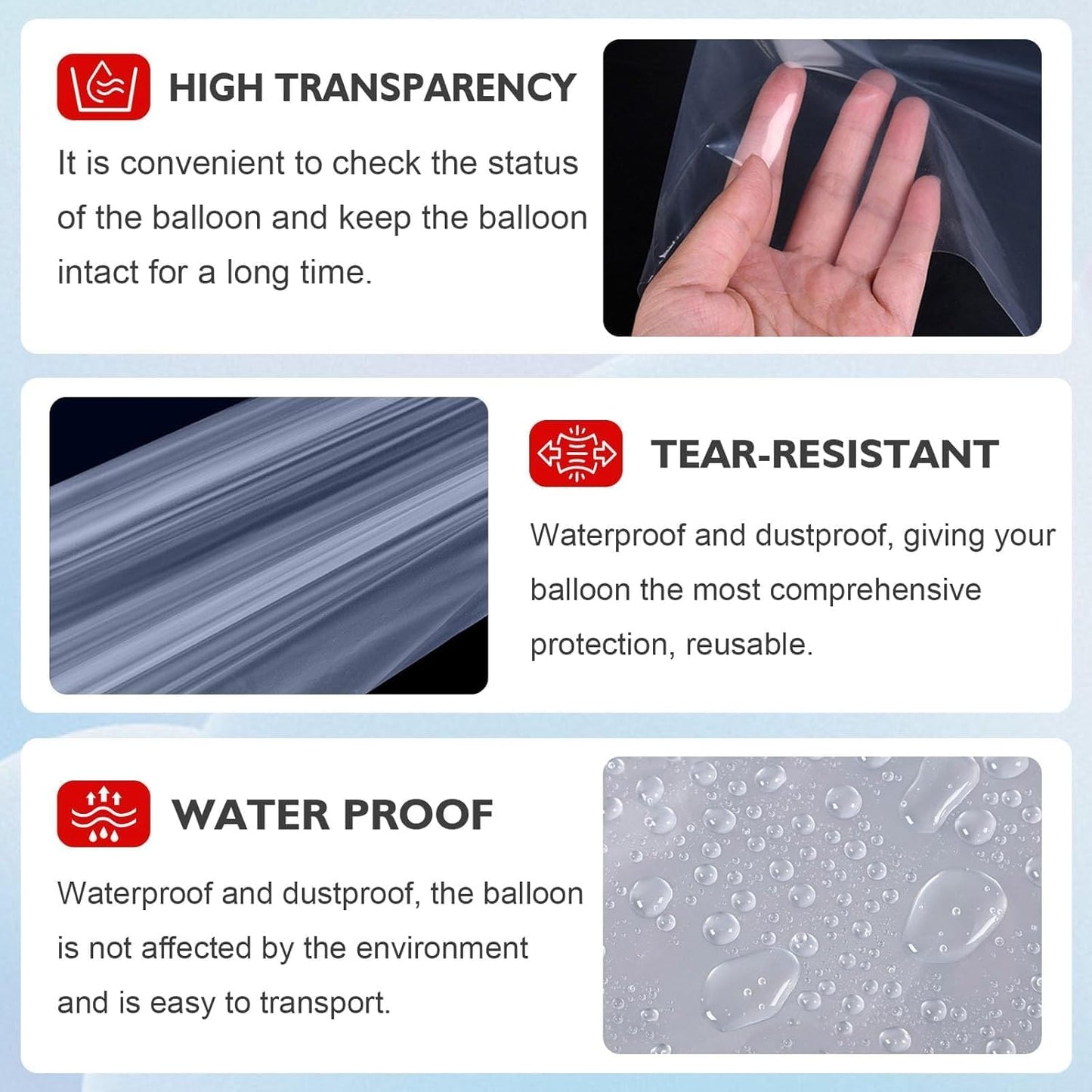 Skiennix Extra Large Clear Balloon Bags - Reusable 98 x 59 In for Arch Garland & Party Decorations | 2 Pack