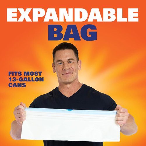 Hefty Ultra Strong 13 Gallon Trash Bags - Drawstring Closure & Odor Control | 80 Count, Clean Burst Scent