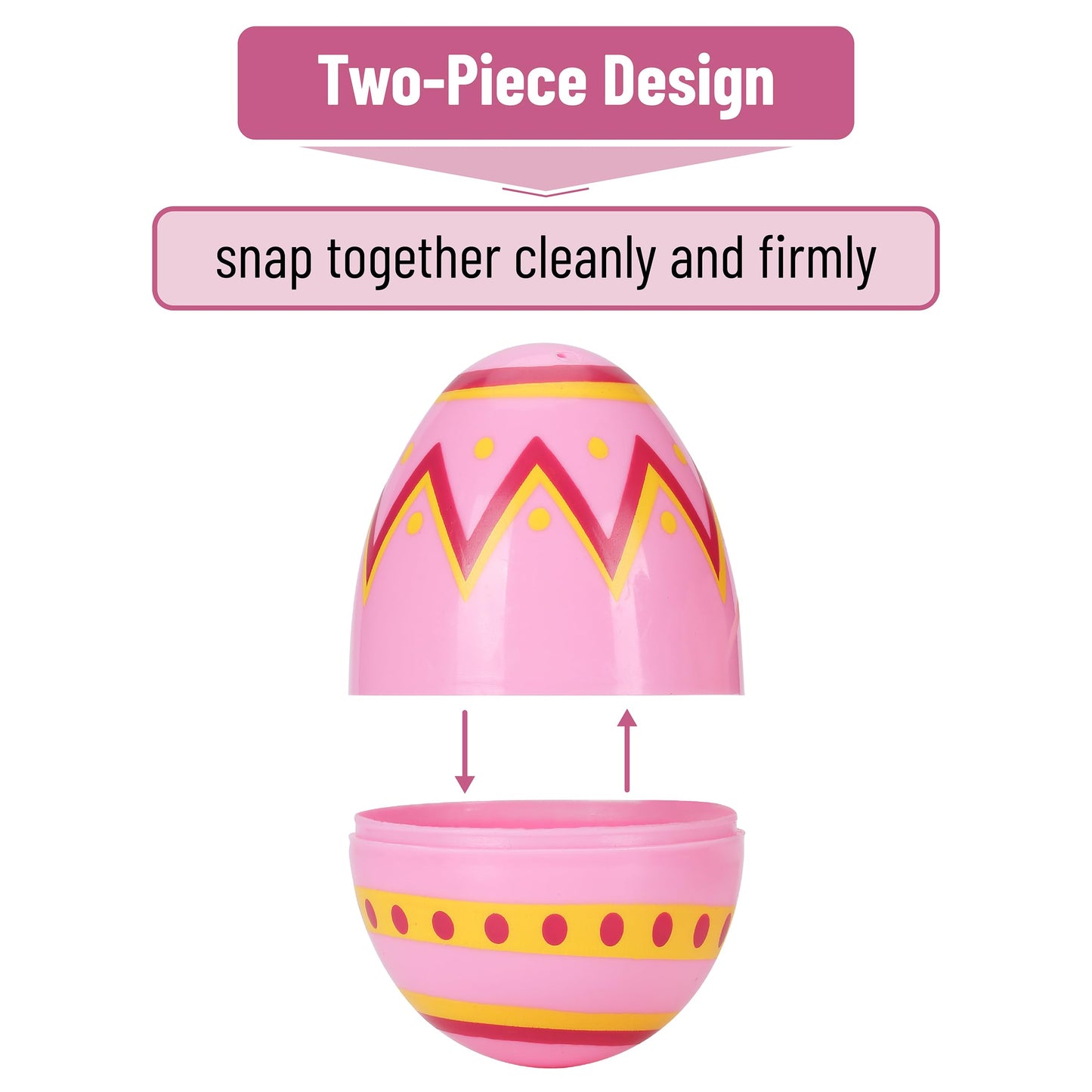 Mr. Pen- Printed Plastic Easter Eggs, 3 Inch, 30 Pack, Bulk Fillable Eggs for Easter Hunt Decor, Party Favor, Basket Stuffers, Classroom Prize, Supplies, Adult & Kid Party Toys for Gift