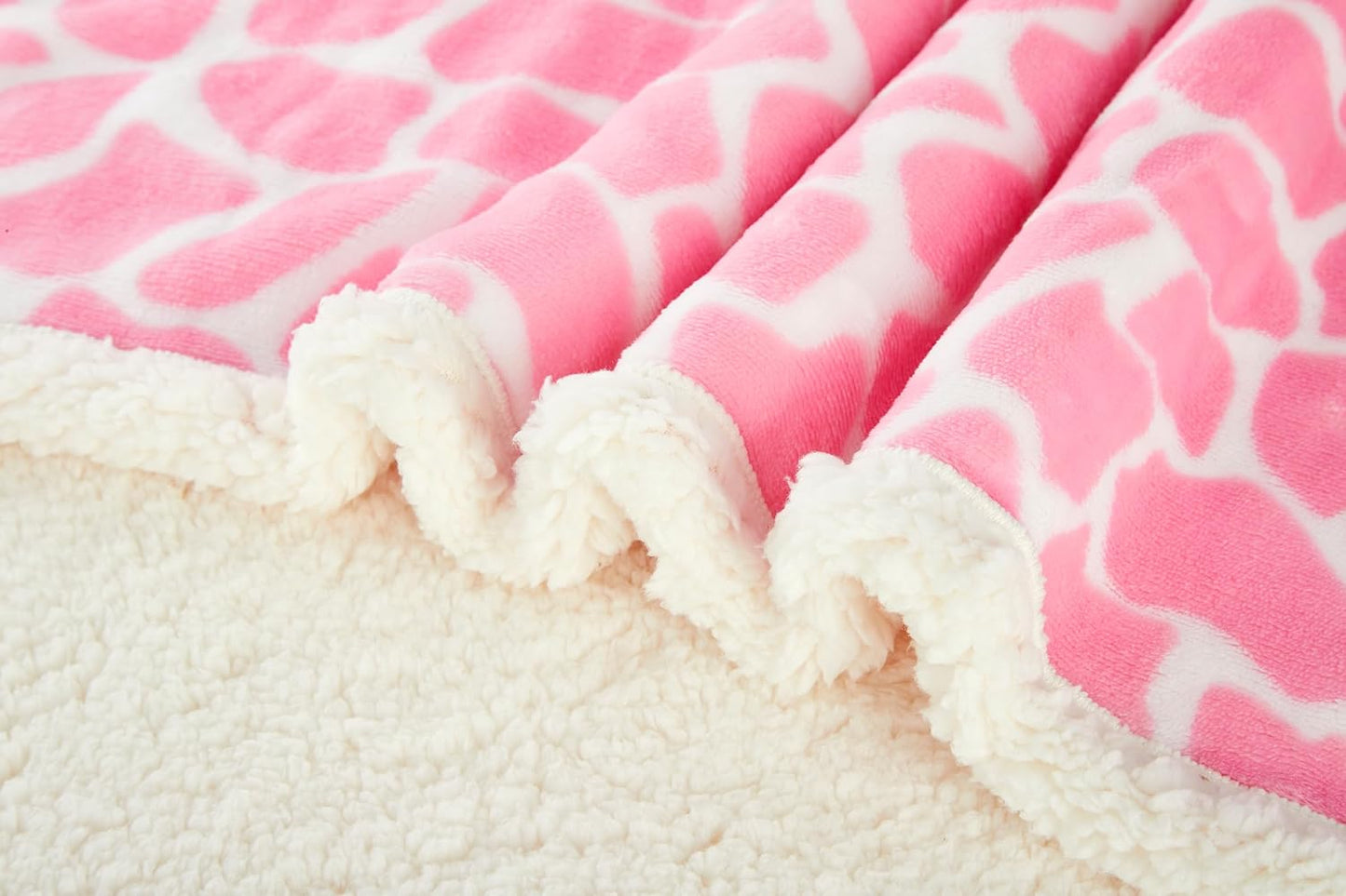 Skiennix Nursery Bed Blanket - Soft Receiving Blanket for Newborns | Warm & Cozy 30" x 40" (Pink Ripple)
