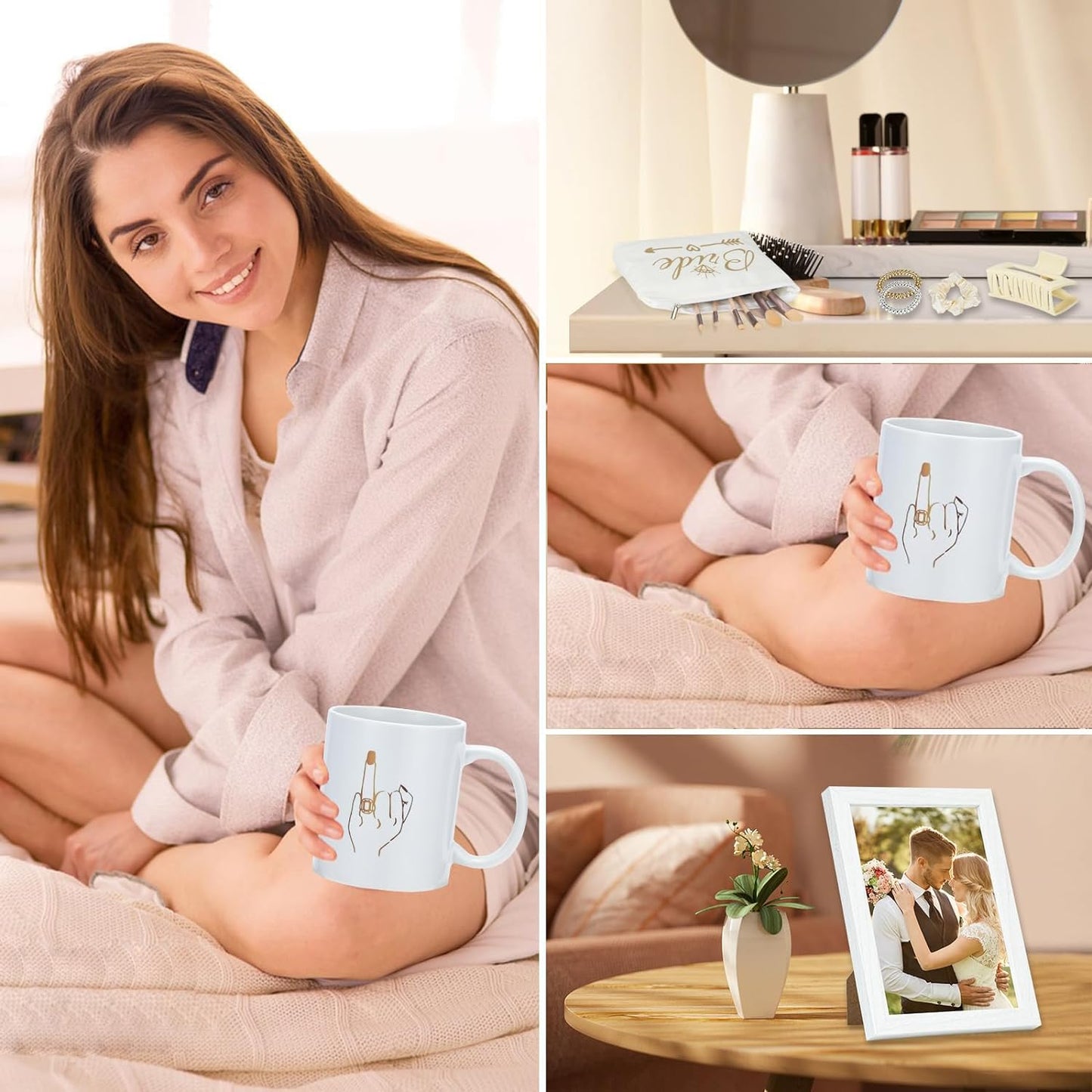 ZHAXIDELE Bride To Be Gifts Box - Perfect Bridal Gifts for Bride to Be,Engagement Gifts for Her,Bachelorette Gifts! Bride Shower Gifts with 20 oz stai