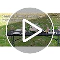 KeyWave 6 Pack Black Fitted Elastic Rectangle Tablecloth 6ft for Dining & Events