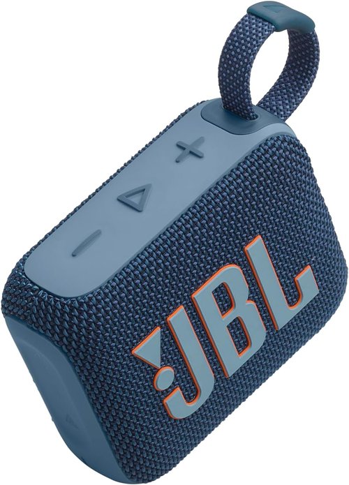 JBL Go 4 - Ultra-Portable Waterproof Bluetooth Speaker | Big JBL Pro Sound & 7-Hour Battery (Blue)